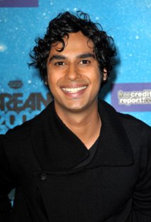Kunal Nayyar plays Raj Koothrappali on Big Bang Theory